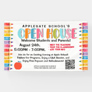 Editable Back to School Banner & Poster Template |