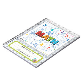 Editable Back to School Math Notebook