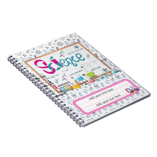 Editable Back to School Science Notebook (Right Side)