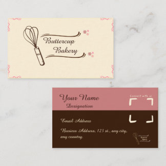 Editable Bakery Business Card