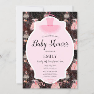 Editable Ballerina Invitation