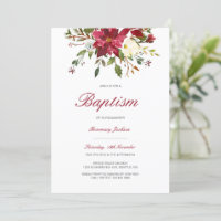 Editable Baptism Invitation, Custom Baptism Invita