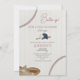 Editable Baseball Birthday Invitation