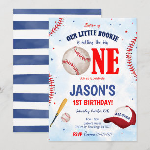 Editable Baseball Invitation