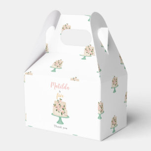 editable birthday cake party  favor box