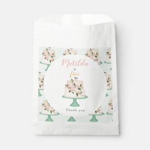 editable birthday cake party favour bag