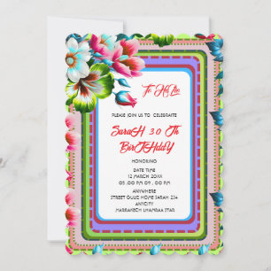 Editable Birthday Party Invi Hand Drawn  Invitatio Invitation