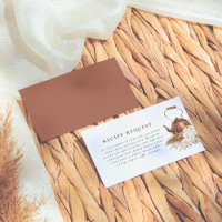 Editable Boho Pampas Terracotta Bridal Shower