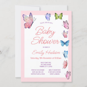 Editable Butterfly Invitation