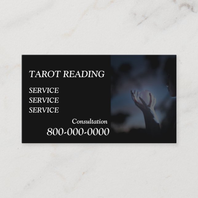 Editable, Card reading service, Tarot , Magic ect. (Front)