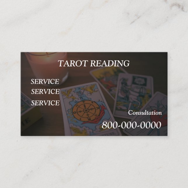 Editable, Card reading service, Tarot , Magic ect. (Front)