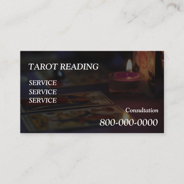 Editable, Card reading service, Tarot , Magic ect. (Front)