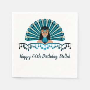 Editable Caribbean Carnival Birthday Napkin