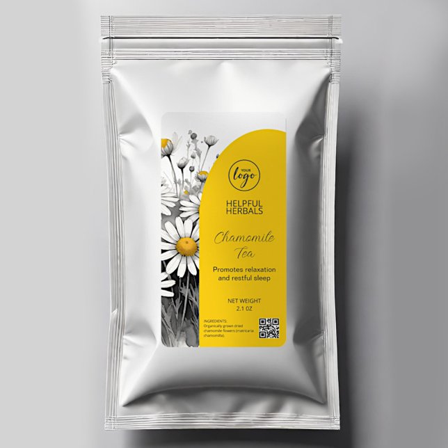 Editable Chamomile Tea Labels (Creator Uploaded)
