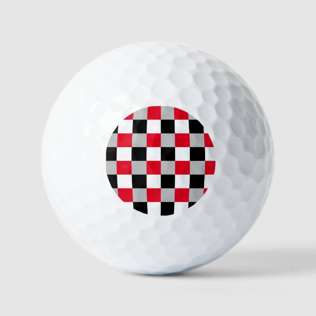 Editable chequerboard pattern golf balls (Front)