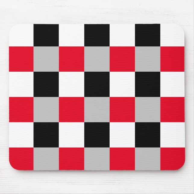 Editable chequerboard pattern mouse pad (Front)