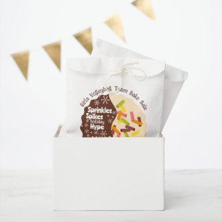 Editable Christmas Holiday Bake Sale Paper Bags