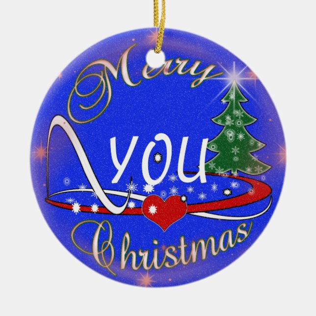 EDITABLE CHRISTMAS ORNAMENT - CHANGE THE YOU (Front)