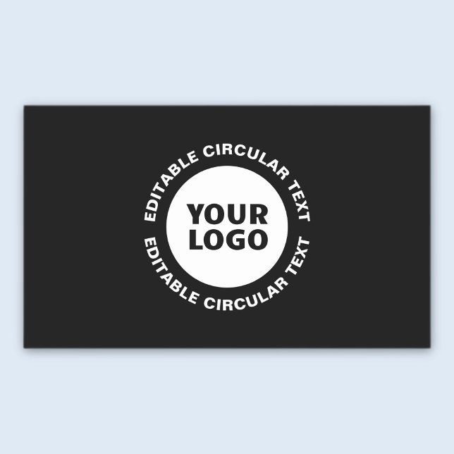 Editable Circular Text Template & Your Logo Sticker (Creator Uploaded)