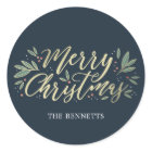 EDITABLE COLOR Christmas Glow Sticker
