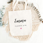 EDITABLE COLOR Custom Wedding Party Tote<br><div class="desc">A simply adorable,  personalized tote bag that's both stylish and functional. Fully editable colour,  including the heart colour.
Design © Berry Berry Sweet. Visit our website www.berryberrysweet.com for matching items and more stylish designs.</div>