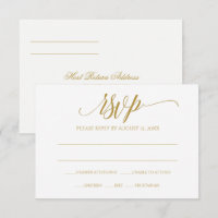 EDITABLE COLOR: Hope Calligraphy RSVP Card