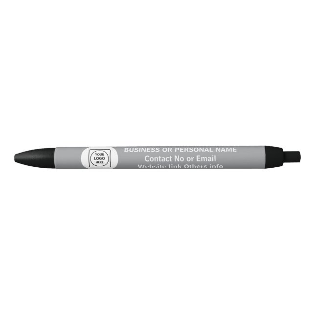 Editable Color Office Logo Text Branding pen (Front)
