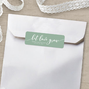 Editable Color Relax Script Let Love Grow Wedding