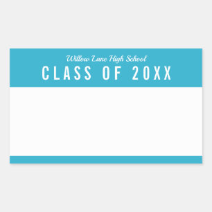 Editable Color School Class Reunion Name Sticker