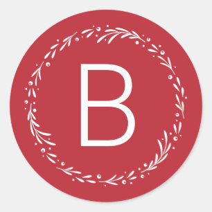 EDITABLE COLOR Splendid Monogram Envelope Seal