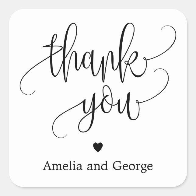 EDITABLE COLOR Thank You Favour Stickers #LCC (Front)