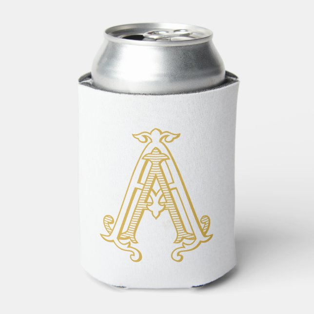 EDITABLE COLORS AA Monogram AA Logo Cozy  Can Cooler (Can Front)