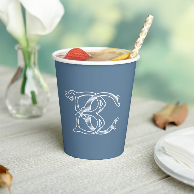 EDITABLE COLORS BC Monogram CB Monogram Cups (Insitu)