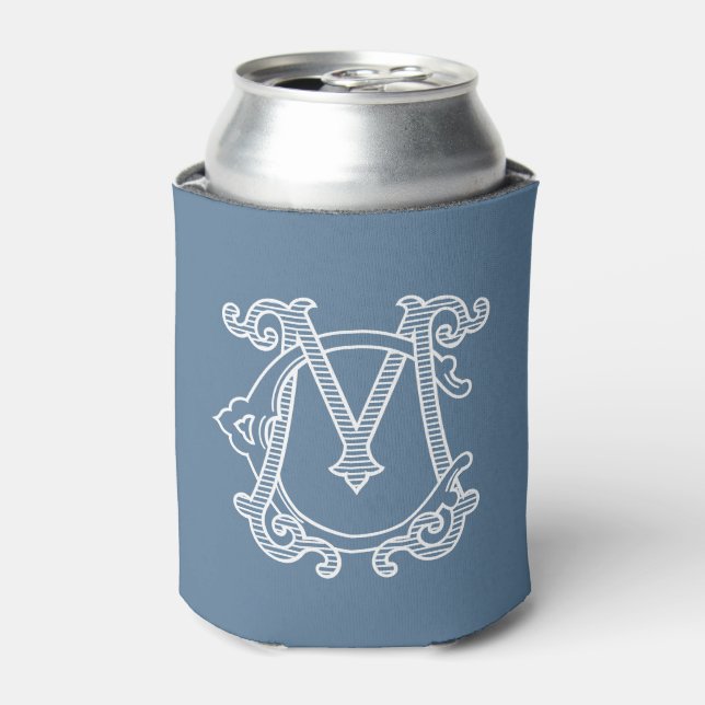 EDITABLE COLORS CM Monogram MC Monogram Cozy Can Cooler (Can Front)