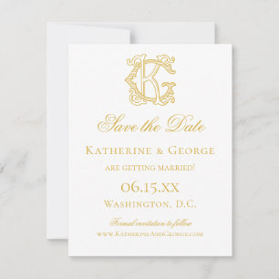 EDITABLE COLORS GK Monogram KG Monogram Invitation