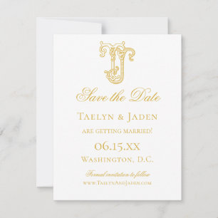 EDITABLE COLORS JT Monogram TJ Monogram Invitation