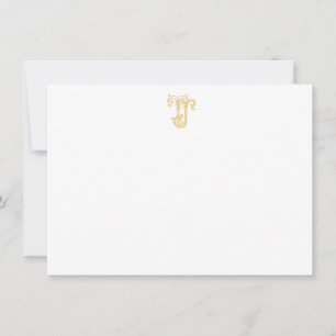 EDITABLE COLORS JT Monogram TJ Monogram Notecards