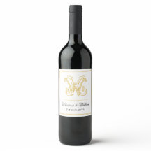EDITABLE COLORS KW Monogram WK Monogram Label