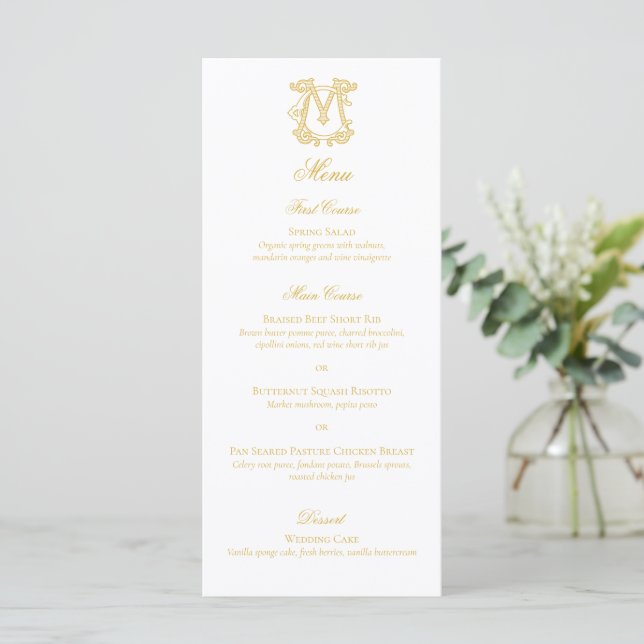 EDITABLE COLORS MC Monogram CM Monogram Menu (Standing Front)