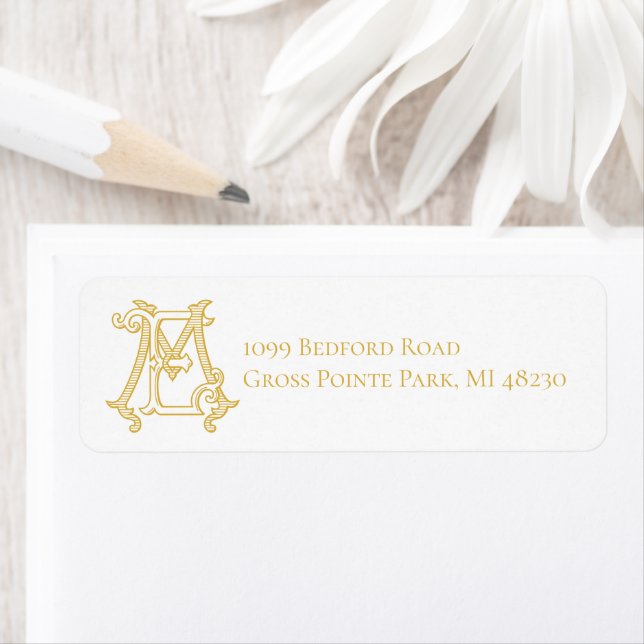 EDITABLE COLORS ME Monogram EM Monogram Label (Insitu)
