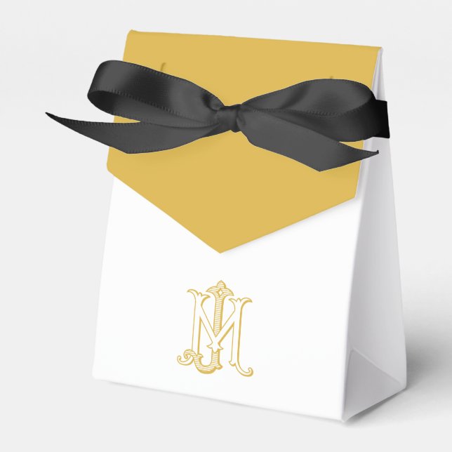 EDITABLE COLORS MJ Monogram JM Monogram Box (Front Side)
