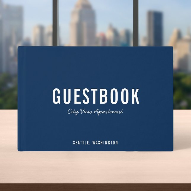 Editable Colour Bold Modern and Script Guest Book (Creator Uploaded)