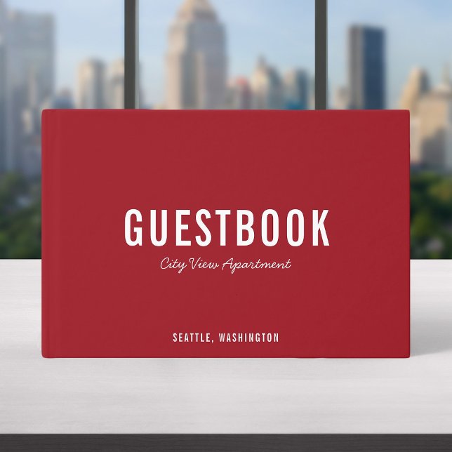 Editable Colour Bold Modern and Script Guest Book (Creator Uploaded)