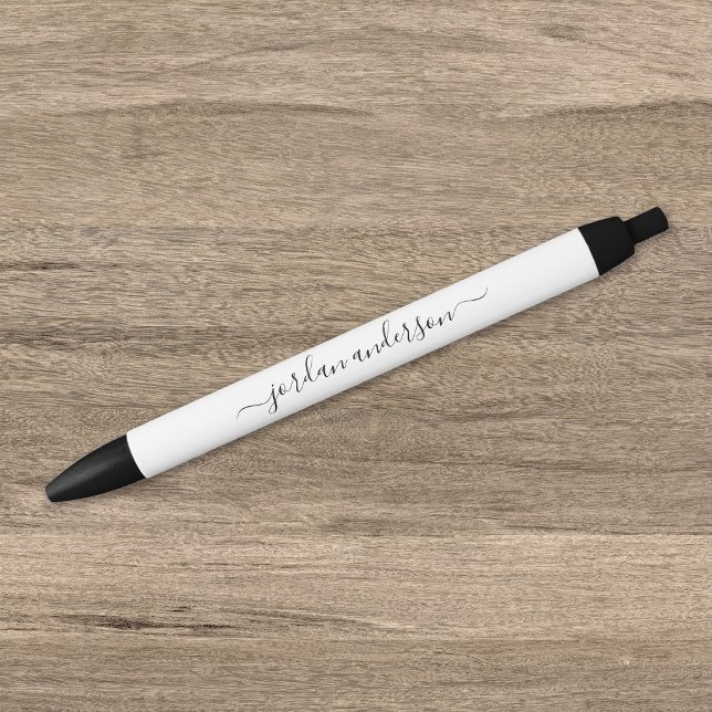 Editable Colour Calligraphy Script Personalized Black Ink Pen (Creator Uploaded)