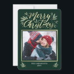 EDITABLE Colour Christmas Glow Holiday Photo Card<br><div class="desc">Celebrate the season with this modern and stylish holiday card from Berry Berry Sweet. Matching items and more design options are available at our store: www.berryberrysweet.com. Background colour can be customized online to best match your photo!</div>