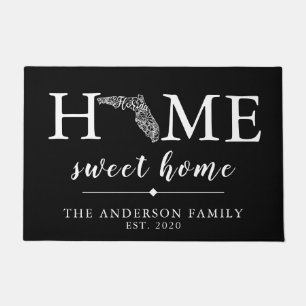 Editable Colour FLORIDA Personalized State Doormat