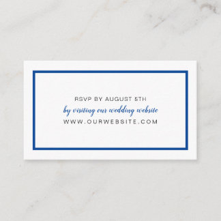 Editable Colour Frame wedding RSVP online card