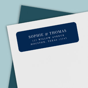 Editable Colour Modern Classic Return Address