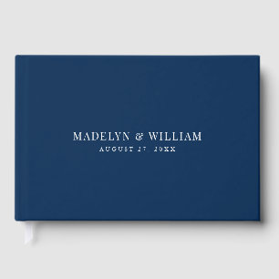 Editable Colour Modern Classic Wedding Guest Book