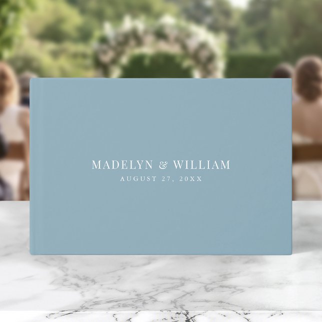 Editable Colour Modern Classic Wedding Guest Book (Creator Uploaded)